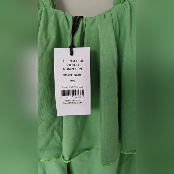 BNWT Smash + Tess Romper Playful Shorty - Picture 2 of 2